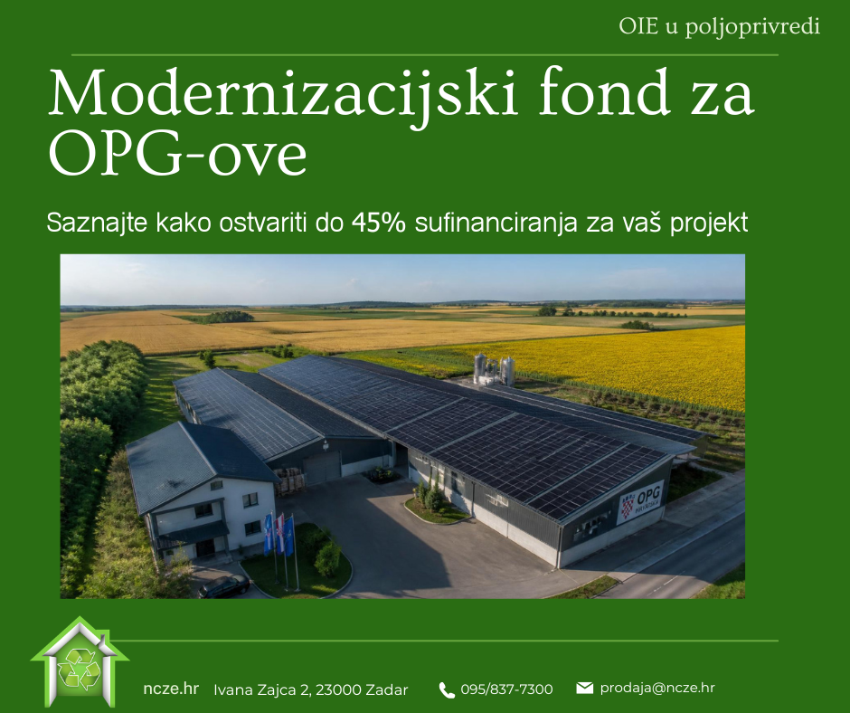 OIE u poljoprivredi i preradi — sve o Modernizacijskom fondu MF-2026-6-1