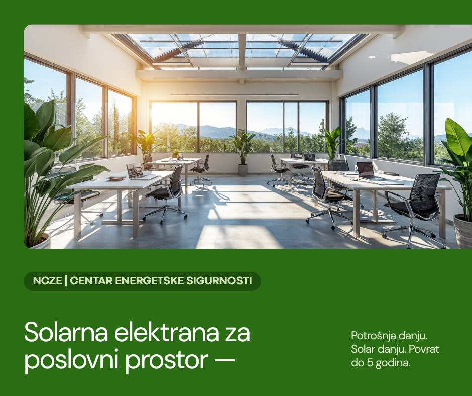 Solarna elektrana za poslovni prostor — ured, radionica u 2026.